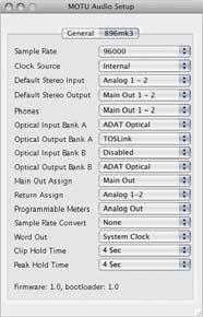 CHAPTER 9 Other Mac OS X Audio Software OVERVIEW The 896mk3 provides multichannel audio and MIDI input and output for all Mac OS X audio applications, including Apple s Logic Pro, Logic Express,