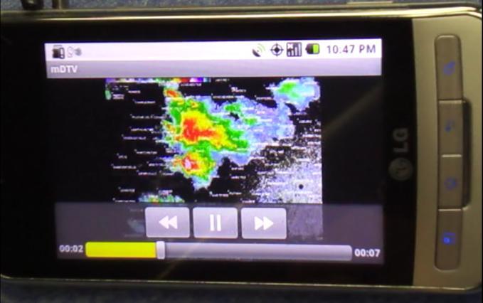threat in Las Vegas Example 7d: Weather radar images or video Player Controls