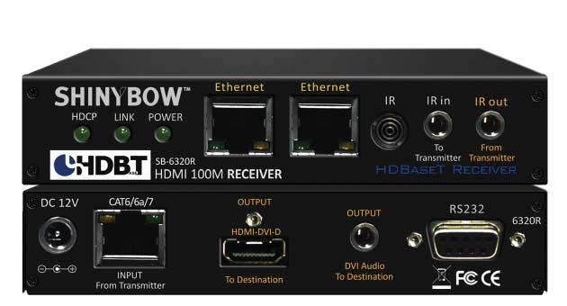 MULTIMEDIA AUDIO AND VISUAL INSTRUCTION MANUAL MODEL : SB-6320R HDMI CAT6/6a/7 EXTENDER HDBaseT RECEIVER HDMI CAT6/6a/7 EXTENDER HDBaseT RECEIVER HDMI CAT6 EXTENDER Series Thank you for