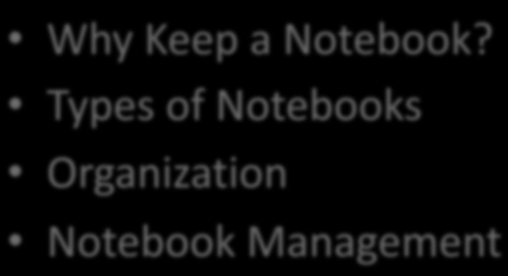 Types of Notebooks