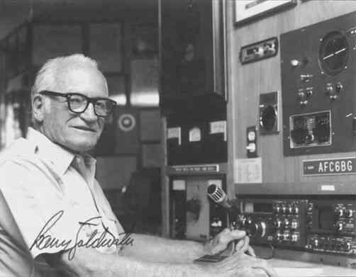 A Tribute to Barry Goldwater Honorary President of the Veteran Wireless Operators Association (VWOA) 1972-1998 K7UGA The following was delivered by Douglas Stivison at the VWOA Annual Awards Banquet,