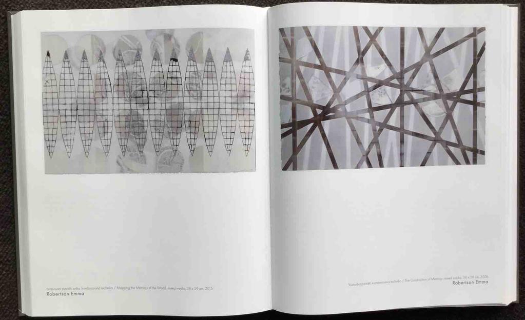 On the right is a previous drawing I exhibited in the International Biennial of Drawing, titled The Construction of Memory, 2006, mixed media, 38 x 58 cm.