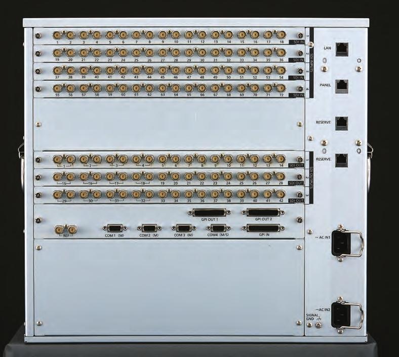 As of August, 08 Control Panel AV-HS60CP/E Menu Panel AV HS60CG Power Supply AC00 V to 0 V, 50 Hz/60 Hz (Supports redundant power supply) Power Supply DC V/0.