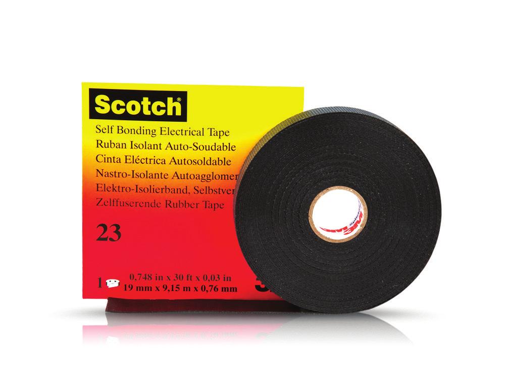 WEATHERPROOFING S CHEMICALS ET 3M SUPER 23 Features: Premium all-weather black electrical tape