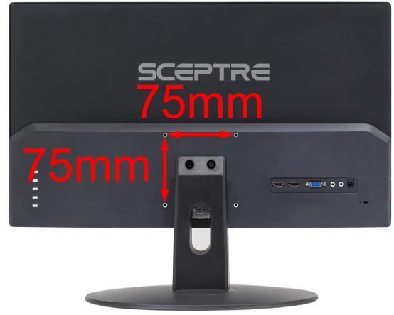 If you want to wall mount the monitor you will need to use the included spacers first on the
