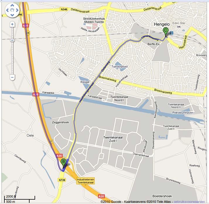 ROUTE DESCRIPTION Directions from highway A1/A30/E30; Amsterdam, Amersfoort, Hannover, Berlin Do NOT take another route as a lot of other routes lead you under bridges which are not high enough for