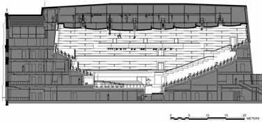 Longitudinal and cross sections and plan of the hall are shown in Figures 1, 2 and 3, and perspective view in longitudinal section is shown in Figure 4.