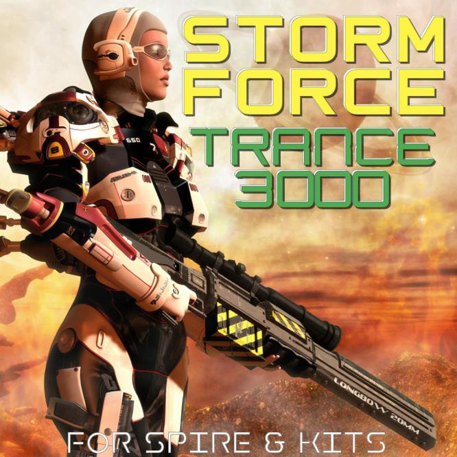 Trance Euphoria are proud to present Storm Force Trance 3000 For Spire And Kits featuring 128 x Spire Trance Presets and 10 x Full Trance Construction Kits.