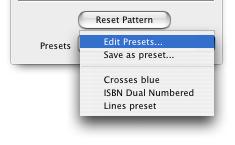 A pattern preset lets you save all the settings in a pattern and then apply them all at once later. Unlike styles in InDesign, pattern presets don t stay linked after they re applied.