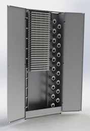 Dimension 600x300x2000 and 600x300x2200 mm Capacity for up to 2016 fibres All splices will be done outside of the frame NC-1000 patch panels: Pre-assembled NC-1000 patch panels with SC/APC and LC/APC