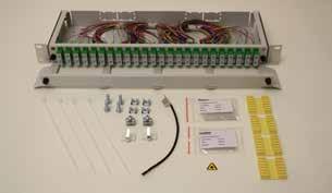 (Left side) Termination box for windmills NC-135A and a preassembled patch panel NC-232; (right side) Connection cabinet NC-2000 Patch panels and connection cabinets to power station In power