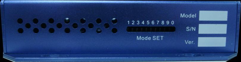 2.4 Front panel MODE SET: DIP dial switch; Users can set the DIP to get more functions according to their actual demand.