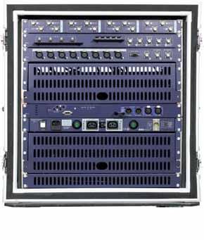 Rear Options E xample A E xample B Example A Power Distribution Center PD-1 Tally & DV Out Panel RP-7 Dedicated power distribution for all components within the MS-800.