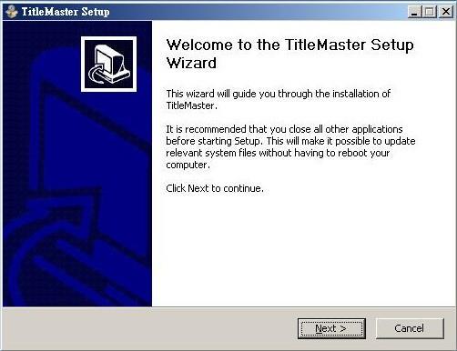 5. Install the CG-200 software to the PC.