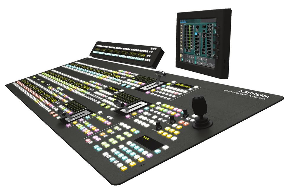 Video Switchers: A Close Look At 5 Brands An example of a Grass Valley video switcher includes the Karrera.