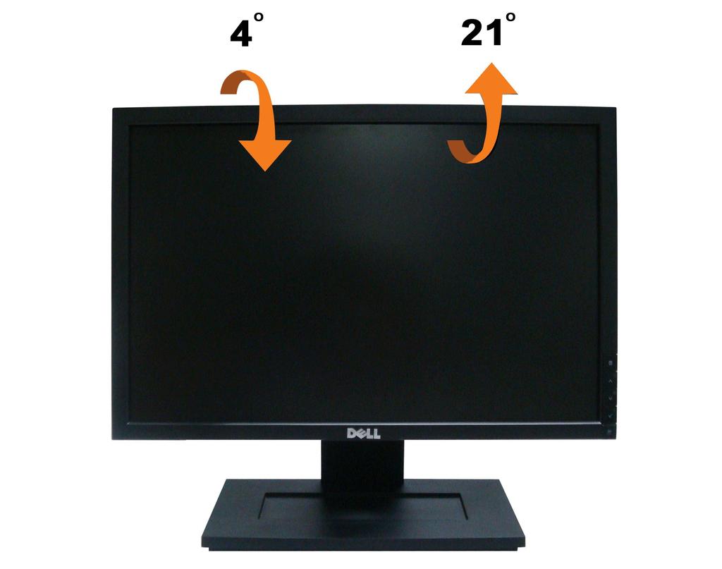Tilt With the built-in pedestal, you can tilt the monitor for the most comfortable viewing angle.