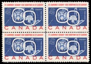 St. Lawrence Seaway Invert errors 9 and the Post Office Department scurried to track down other error sheets still in Post Office stocks.