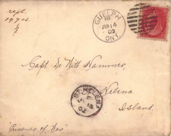 Canadian mail to Boer
