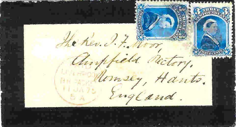 Covers reveal family tragedy 71 who simply bought a plentiful supply of 3 cent stamps as they could be used singly to frank a letter from an outport to St.