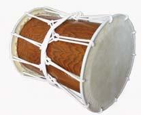 This drum can be placed on various stands for different styles of playing. O-daiko The largest drum in the ensemble, O-daiko literally means big fat drum and some o-daiko can reach huge proportions.