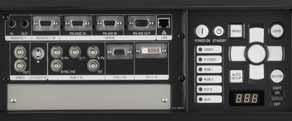 PT-D10000U Source Multiple terminals including DVI-D and LAN slots The PT-D10000U comes equipped with DVI-D and LAN (PJ-Link ) slots.