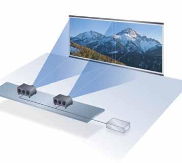 boundaries where screens are joined may lack uniformity due to differences in the uniformity of the screen gain directivity, the brightness of each lamp mode, etc.