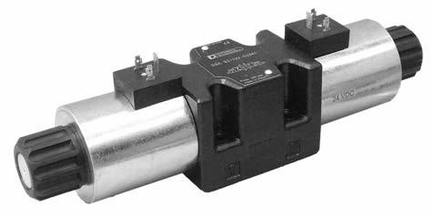 41 310/211 ED DS5 SOLENOID OERED DIRECIONL CONROL VLVE SULE MOUNING ISO 4401-05 (CEO 05) p mx 320 r Q mx 150 l/min MOUNING INERFCE OERING RINCILE ISO 4401-05-04-0-05 (CEO 4.2-4-05-320) 21.4 6.3 16.