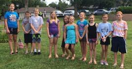 This year's pool party on July 18th was preceded by a food fight in the park for those Junior High students who finished their reading goals.