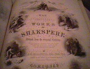 Halliwell, J.O. COMPLETE WORKS OF SHAKSPEARE (COMEDIES VOLUME ONLY) London, c.