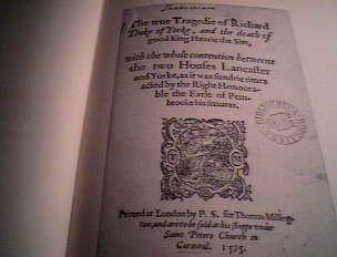 Oxford, 1958 (1595) Clarendon Press. Shakespeare Quarto Facsimile No. 11.