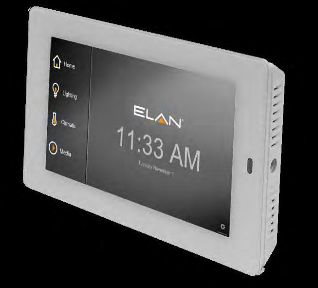 gtp4 4" Wall Mounted Touch Panel Human Interface of the Year 2017 AWARD WINNER The ELAN gtp4 is international voltage compatible. Compact Control.