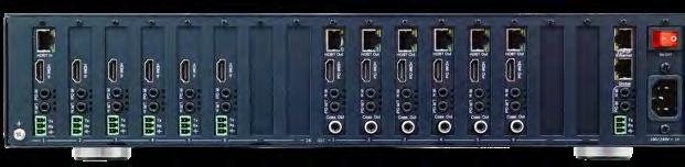 EL-4KPM-V88-A2416 EL-4KPM-V66-A1812 Premium A/V Matrix Series ELAN Premium Series Audio & Video Matrix Switches whether watching the big game, watching a movie, or just relaxing to some great tunes,