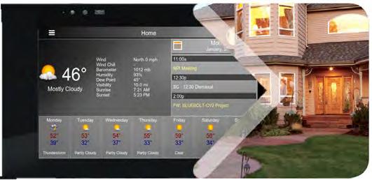 and vacation homes Security Integrates and controls your security system Replaces unsightly security keypads
