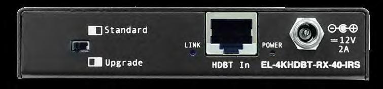 via HDMI or Optical Digital Input Integrated 10/100 3-Port Ethernet switch (LAN Serving) when used as part of an ELAN EL-4KHDBT-KIT-70-E-ARC-IRS or ELAN Platinum Matrix products Supports PoH (Power