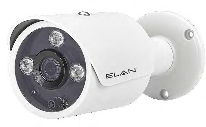 EL-IP-OBF2 EL-IP-OBF4 IP Outdoor Fixed Lens Bullet Cameras with IR ELAN surveillance cameras feature oneclick camera setup with ELAN Discovery.