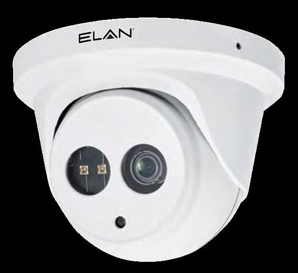 EL-IP-OTF2 IP Outdoor Fixed Lens Turret Cameras with IR ELAN surveillance cameras feature oneclick camera setup with ELAN Discovery.