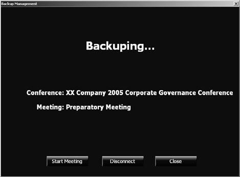 Basic conference control module: Microphone control Sign-in management Voting management Connect Server System parameters setup and download venue files from the server Backuping interface