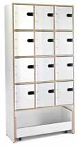 Showandstore plus 3x4 compartments, white or black Each storage compartment can house three