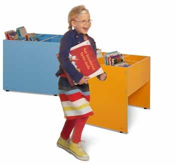 Happy Picture book browser Plus Free standing browser with six compartments and five adjustable and
