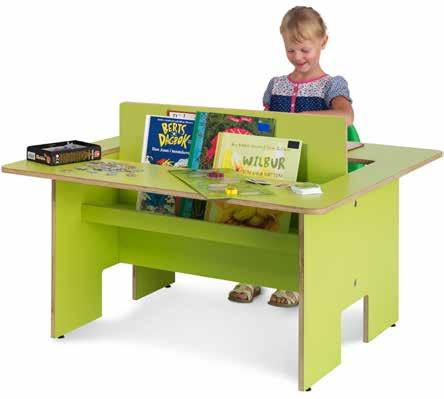 Children s table Plus Generously dimensioned children s table for two, for reading or playtime.
