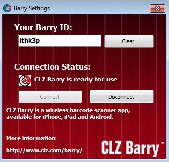 Book Collectorz Mobile Apps (Android) CLZ Barry: For Scanning Remember the ISBN input in the desktop app?