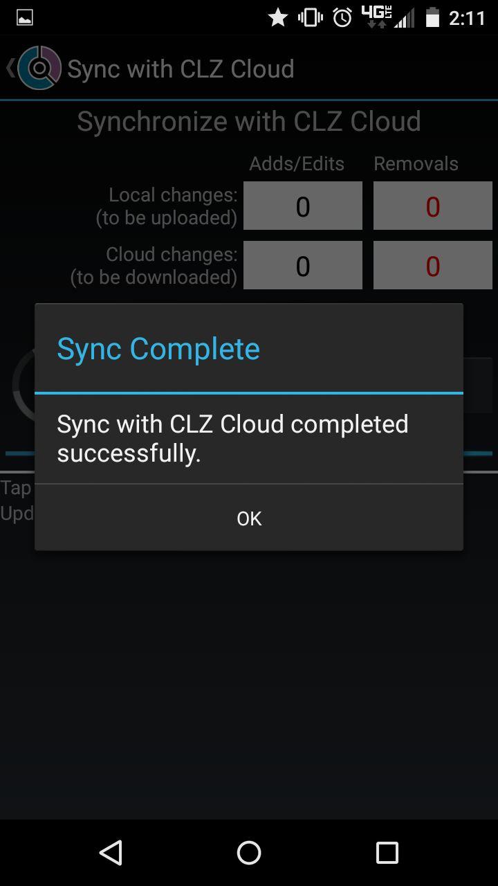 Once there, just click on Sync