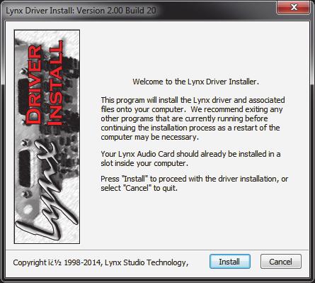 You will next see the driver Install dialog.