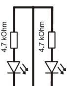Connecting motor driven turnouts (Conrad, Tillig) Connecting LEDs: resistors connected in series with LEDs