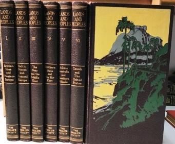 00 Lands and Peoples The Grolier Society, 1955 Set of 7 volumes, complete