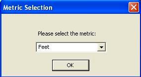 4. SOME FUCNTIONS IN THE ANALYZER 4.1 Metric Selection Measurement information can be displayed in feet or meter. The default setting is feet.