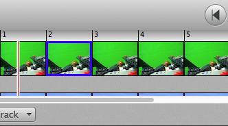 The timeline has a frame number scale so that you can see exactly which frame you are working on at any time and a playhead is