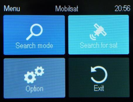 Leaving the menu antenna resumes search Closing antenna: press the "on / off" button or turn the
