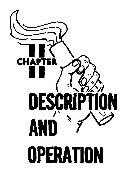 CHAPTER II. DESCRIPTION AND OPERATION SECTION 1.