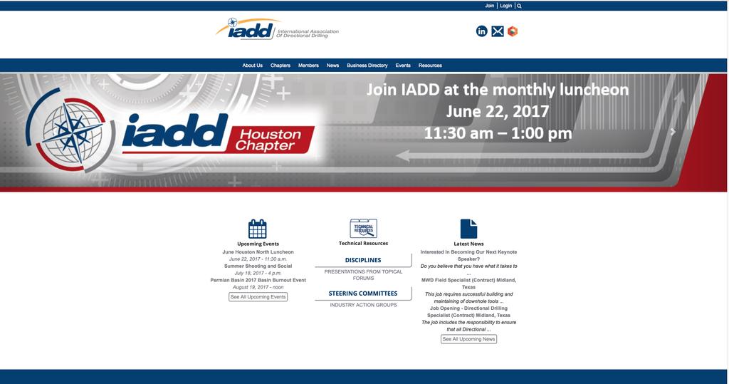 WEBSITE WEBSITE AND MICROSITES The IADD marketing team designs and updates the external IADD